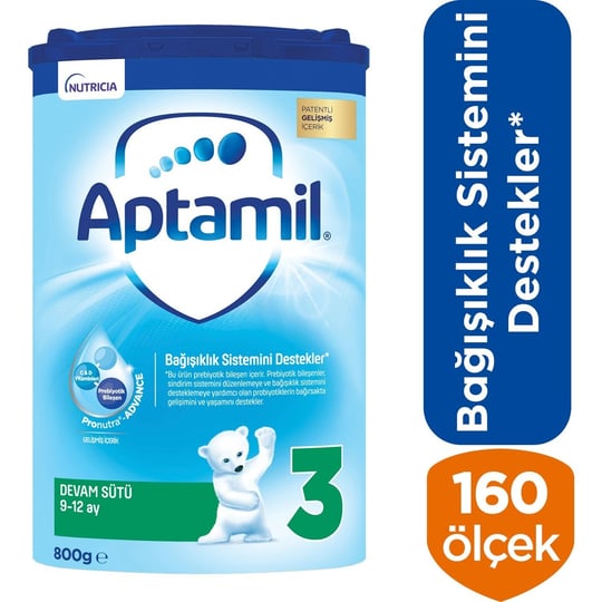 Aptamil 3 Devam Sütü 800 g 9-12 Ay Akıllı Kutu