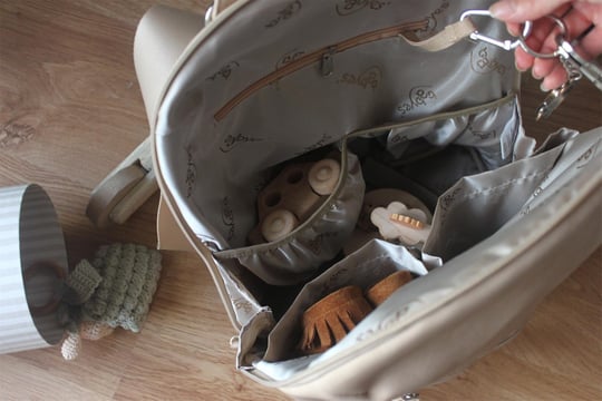 Babyes Oply Anne Bebek Bakım Sırt Çantası Bej