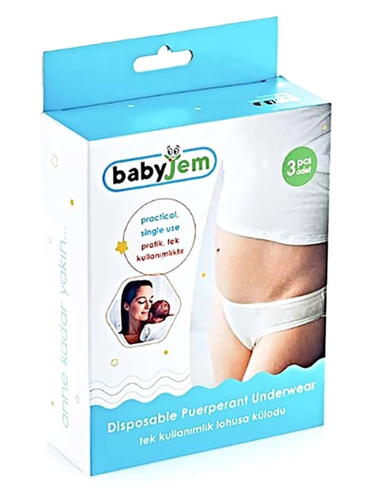 Babyjem Atılabilir Lohusa Külodu 3'Lü Art-535