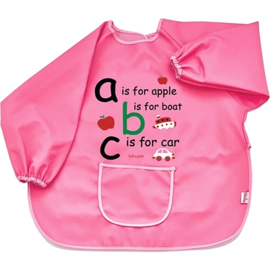 Babyjem Faaliyet Önlüğü Kollu Pembe ART-049