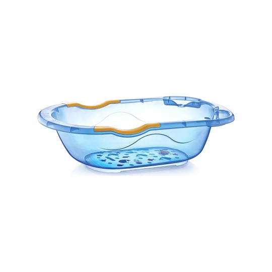 Babyjem Giderli Desenli Şeffaf Banyo Küveti Mavi Art-031