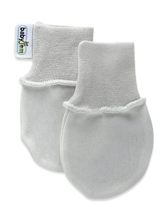 Babyjem Yenidoğan Bebe Eldiven Gri Art-398