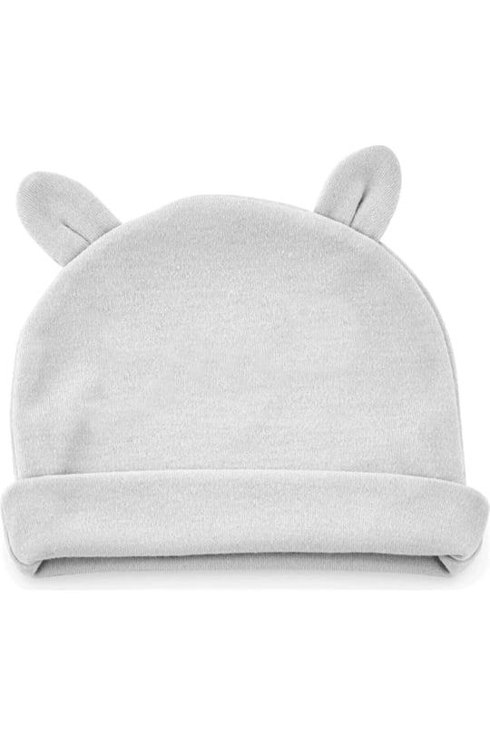 Babyjem Yenidoğan Kulaklı Şapka Gri Art-585