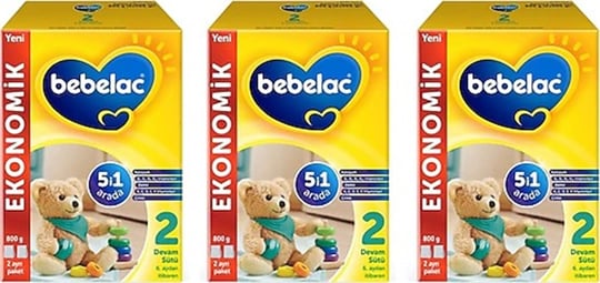 Bebelac 2 Devam Sütü 6-9 Ay 800 gr x 3 Adet