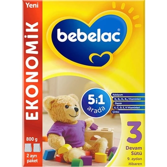 Bebelac 3 Devam Sütü 800g 9-12 Ay