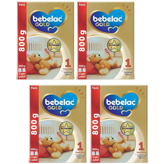 Bebelac Gold 1 4'lü 800 Gr 0-6 Ay Mega Paket