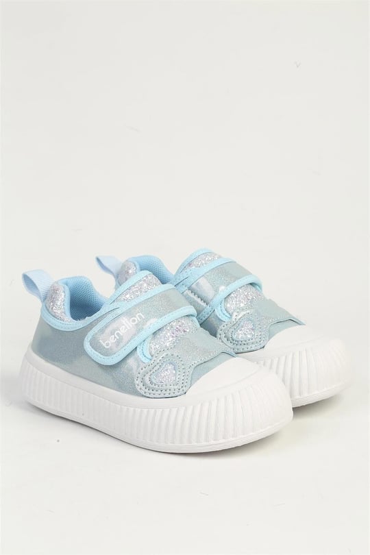 Benetton Kız Çocuk Simli Günlük Spor Ayakkabı Bebe Mavisi BNI-11410