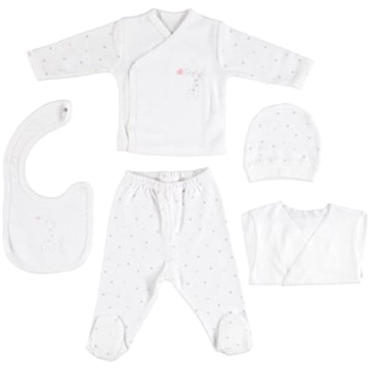 Biorganic Baby Giraffe 5'li Zıbın Seti Ekru Pembe 50 cm 62141