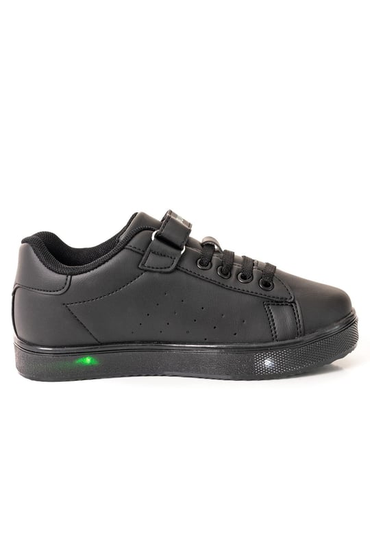 Buckhead Erkek Çocuk Oliver Işıklı Siyah Spor Ayakkabı Black BUCK4380