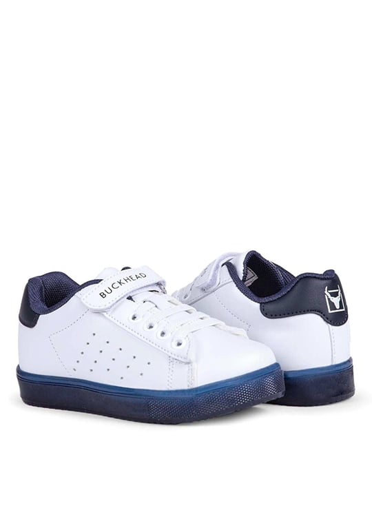Buckhead Erkek Çocuk Oliver Işıklı Spor Ayakkabı White/Navy BUCK4380