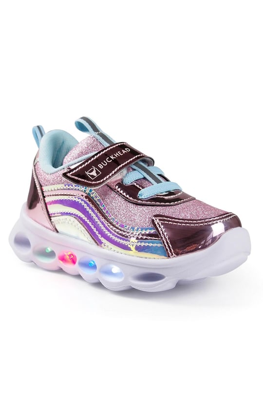 Buckhead Kız Çocuk Trio Shiny Hologram Jr Spor Ayakkabısı Pembe/Mavi Buck4246
