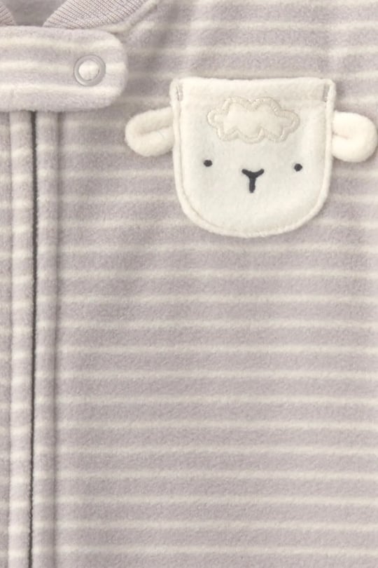 Carter's Bebek Fermuarlı Polar Uyku Tulumu Gri 1W142010