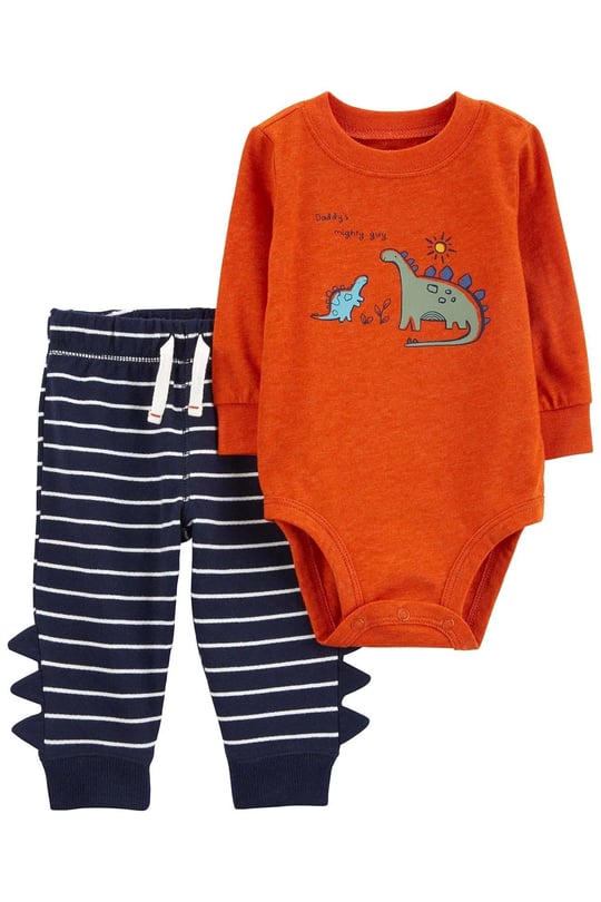 Carter's Erkek Bebek 2'li Alt Üst Set Turuncu 1P812710