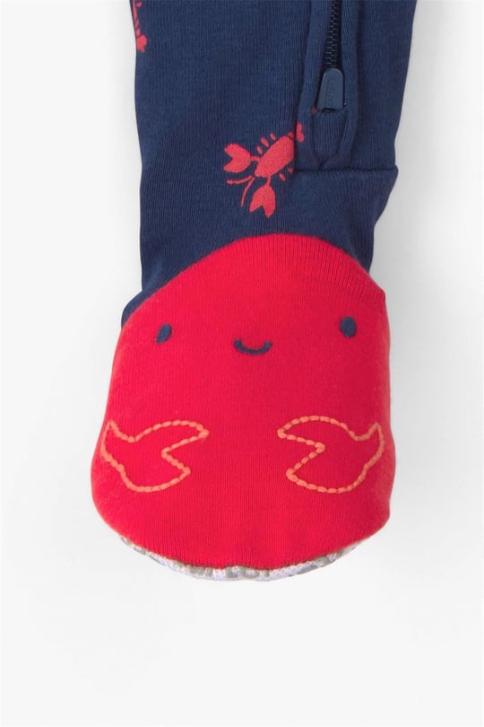 Carter's Erkek Bebek Desenli Patikli Uyku Tulumu Lacivert 1U624510