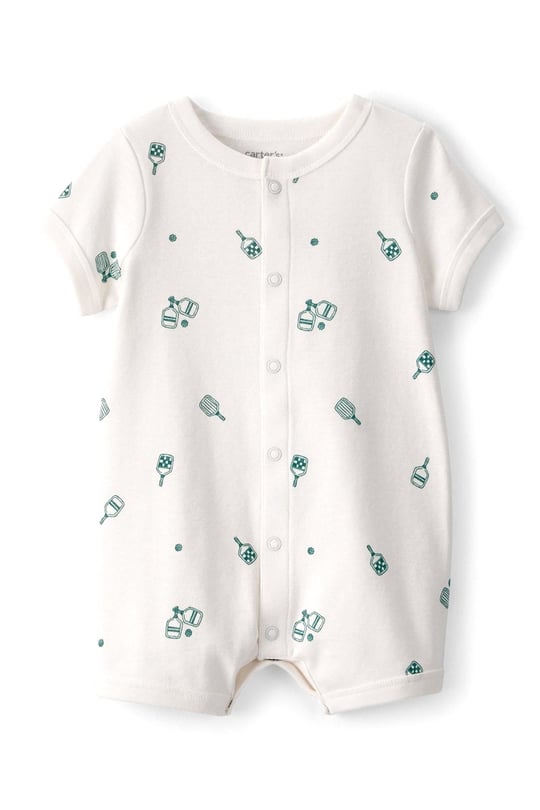 Carter's Erkek Bebek Kısa Tulum Krem 1U583710