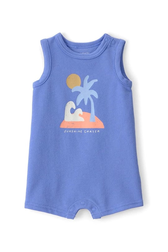 Carter's Erkek Bebek Layette Kısa Tulum Mavi 1U608710