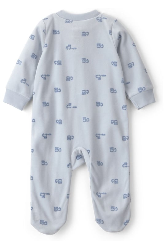 Carter's Erkek Bebek Polar Fermuarlı Patikli Tulum Mavi 1W112410