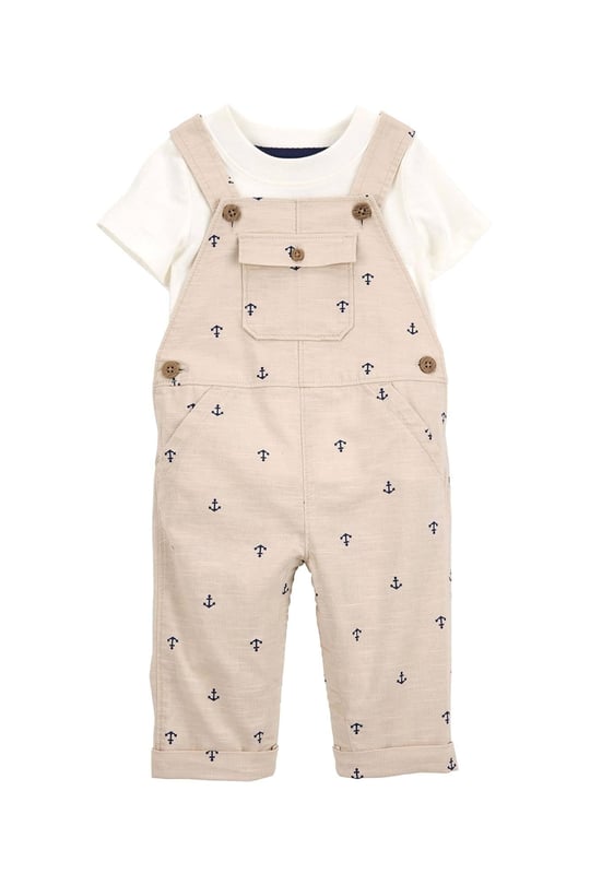 Carter's Erkek Bebek Salopet Tişört Takım Bej 1S428510