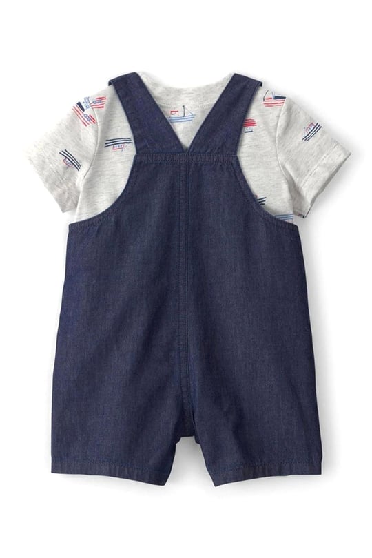 Carter's Erkek Bebek Tişört  Salopet Takım Lacivert 1U564010