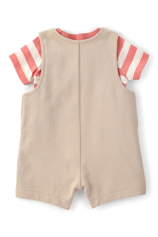 Carter's Erkek Bebek Tişört Salopet Takım Bej 1U710210