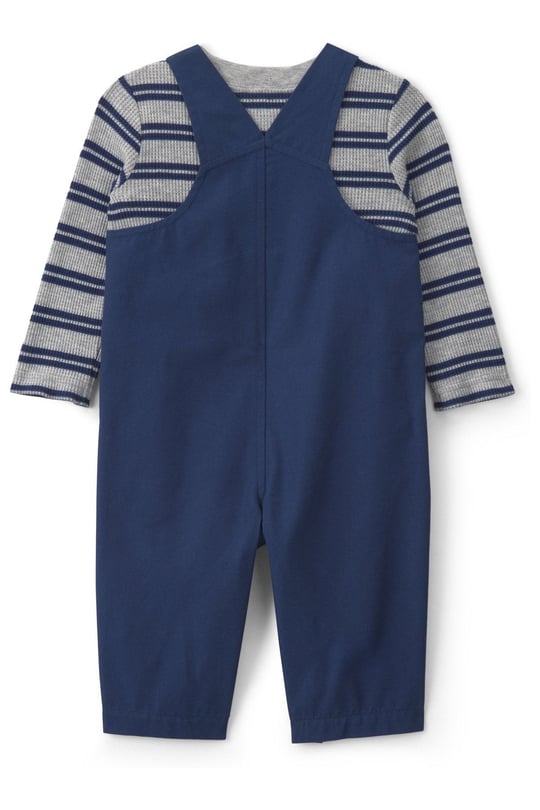 Carter's Erkek Bebek Uzun Kol Tişört Salopet Takım Lacivert 1W081410