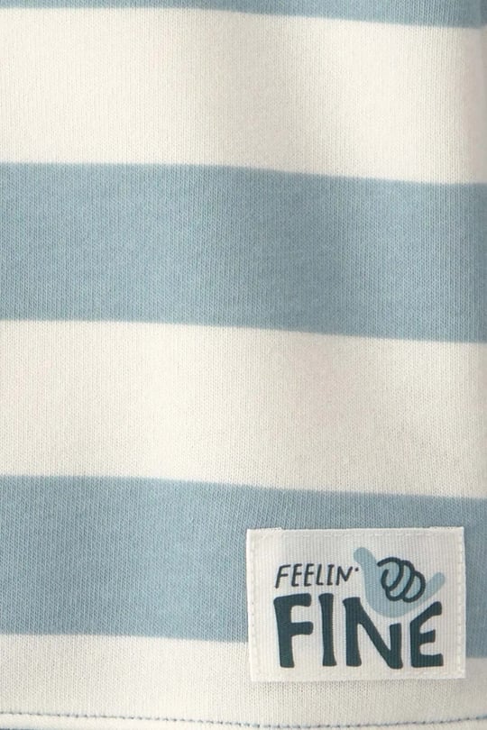 Carter's Erkek Çocuk Polo Yaka Çizgili Sweatshirt Alt Takım Açık Mavi 2V950210