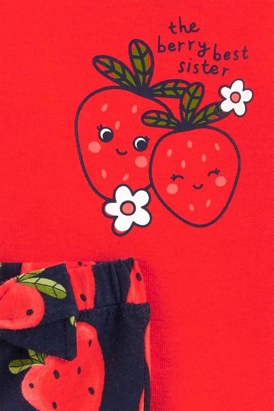 Carter's Kız Bebek 2'li Alt Üst Set Kırmızı 1P812010