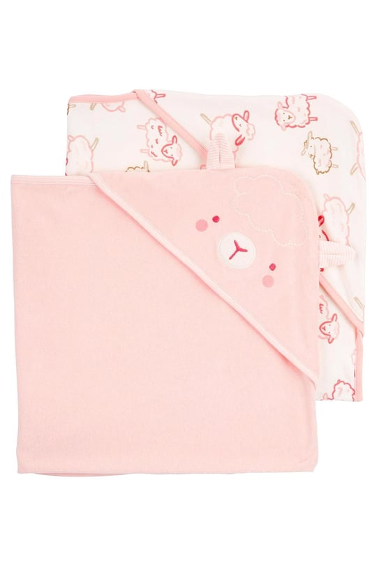 Carter's Kız Bebek 2'li Banyo Havlusu Pembe 1R039210