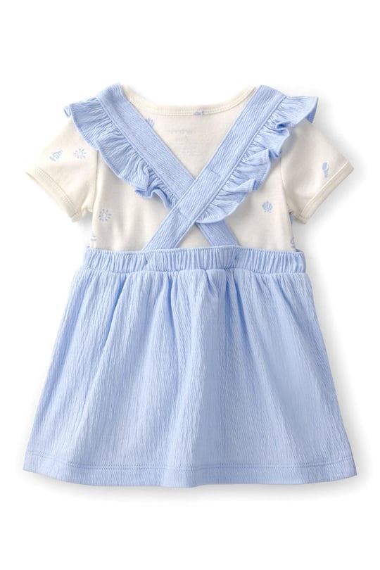 Carter's Kız Bebek 2'li Elbise Body Takım Mavi 1U607710