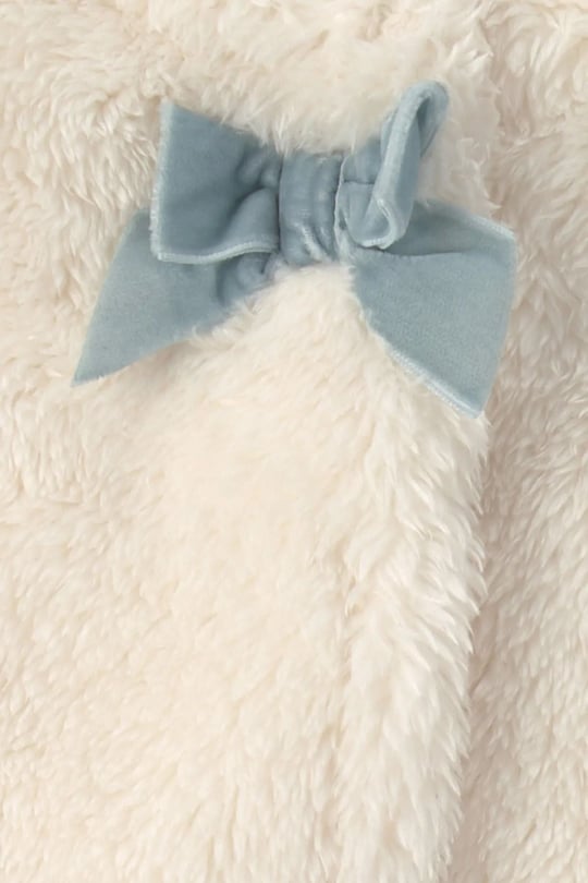Carter's Kız Bebek 3'lü Peluş Yelek Alt Takım Mavi 1W088610