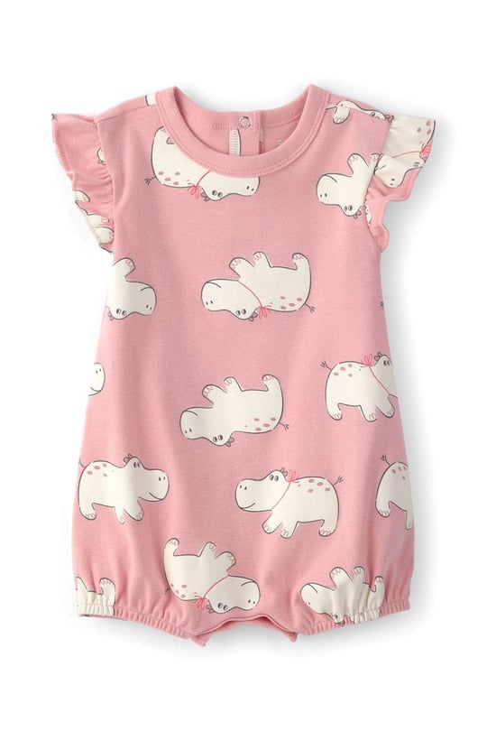 Carter's Kız Bebek Baskılı  Kısa Tulum Pudra 1U268510