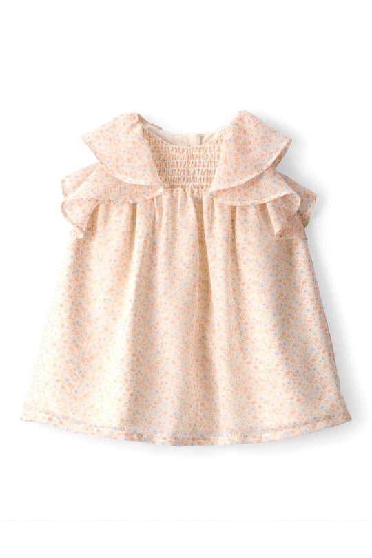 Carter's Kız Bebek Çiçekli Tül Elbise Külot Takım Krem 1U620210