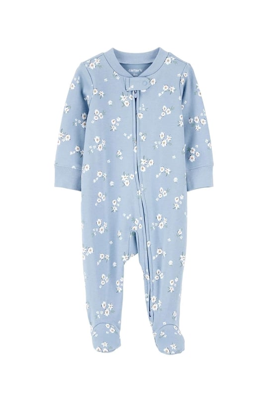 Carter's Kız Bebek Çiçekli Uyku Tulumu Mavi 1S947410
