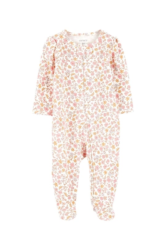 Carter's Kız Bebek Çiçekli Uyku Tulumu Ekru 1S947310