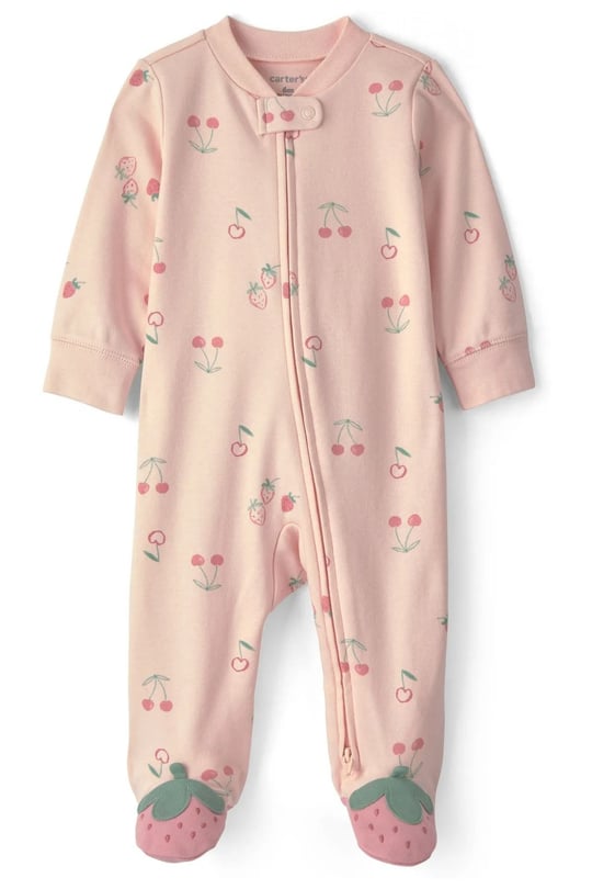 Carter's Kız Bebek Fermuarlı Patikli Tulum Pembe 1V245610