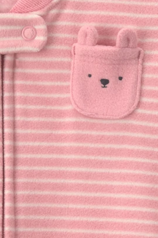 Carter's Kız Bebek Fermuarlı Polar Uyku Tulumu Pembe 1W141910