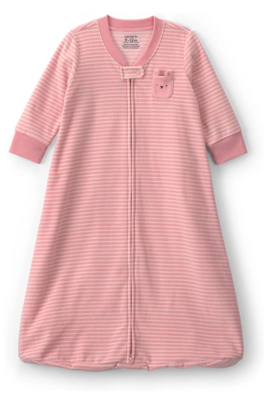 Carter's Kız Bebek Fermuarlı Polar Uyku Tulumu Pembe 1W141910