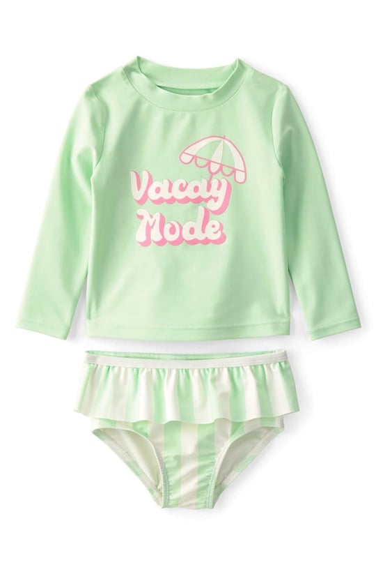 Carter's Kız Bebek Güneş Koruyucu 2'li Mayo Takım Yeşil 1U649810
