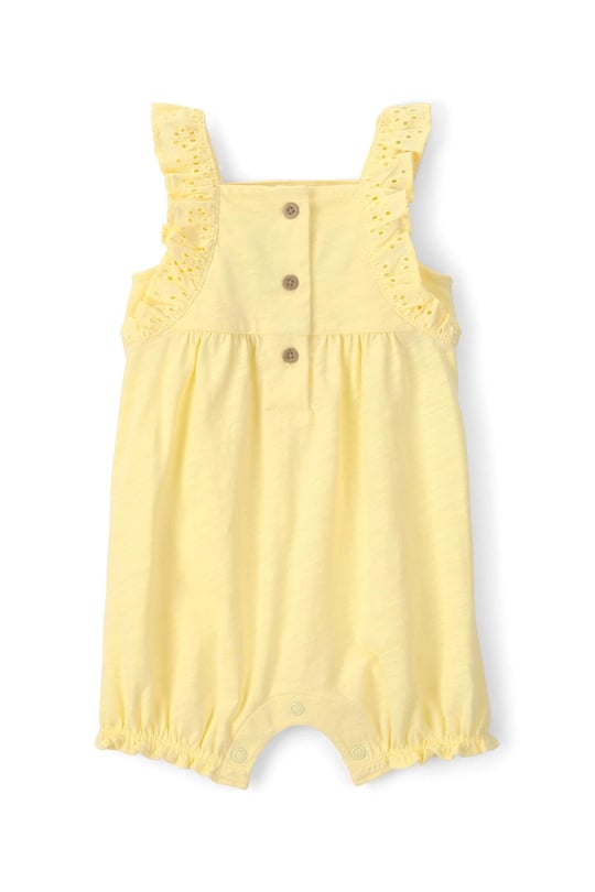 Carter's Kız Bebek Güpürlü Kısa Tulum Sarı 1U543010