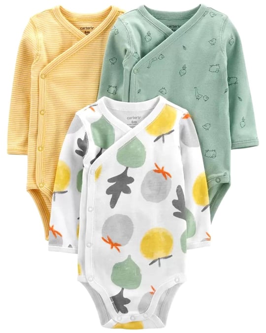 Carter's Kız Bebek Layette 3'lü Body Asortili 1L782610