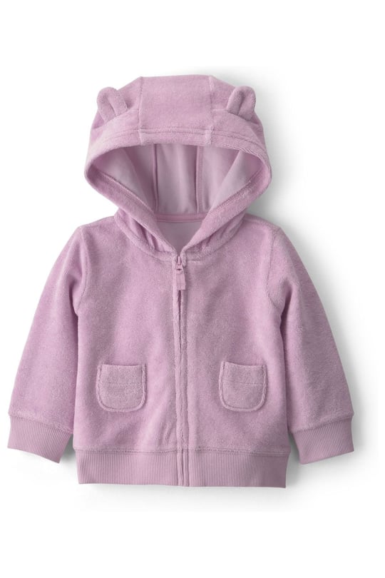 Carter's Kız Bebek Layette 3'lü Kapüşonlu Ceket Alt Takım Lila 1V717810