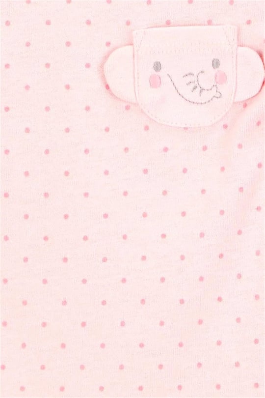Carter's Kız Bebek Layette 5'li Kısa Kollu Zıbın Set Renkli 1T010410