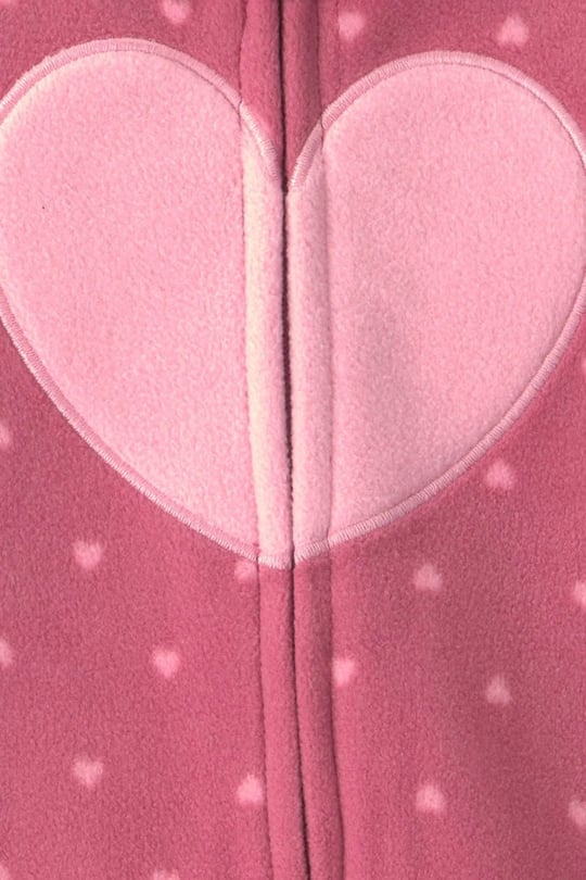 Carter's Kız Bebek Polar Fermuarlı Patikli Tulum Gül Kurusu 1W114010