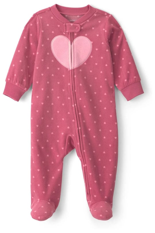Carter's Kız Bebek Polar Fermuarlı Patikli Tulum Gül Kurusu 1W114010