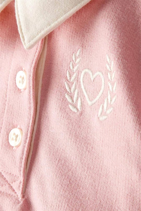Carter's Kız Bebek Polo Yaka Elbise Pudra 1T568010