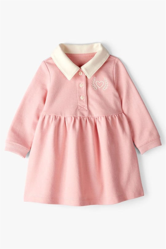 Carter's Kız Bebek Polo Yaka Elbise Pudra 1T568010