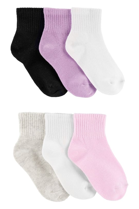 Carter's Kız Çocuk 6'lı Çorap Renkli 3T741710