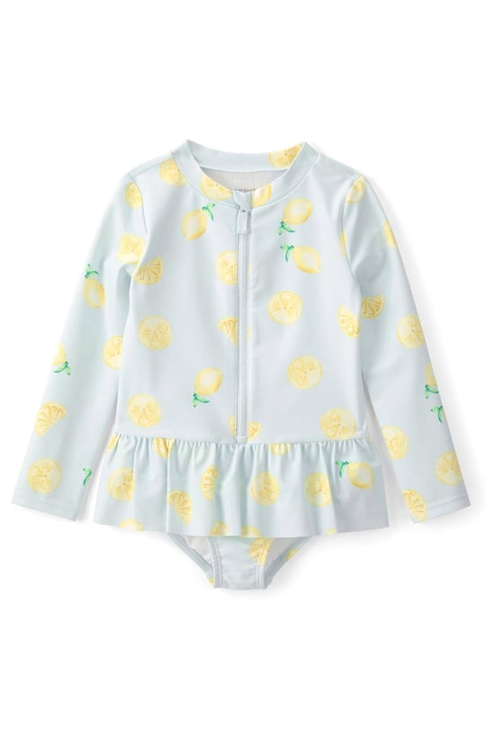 Carter's Küçük Kız Çocuk Güneş Koruyucu Uzun Kollu Mayo Mavi 2U581610
