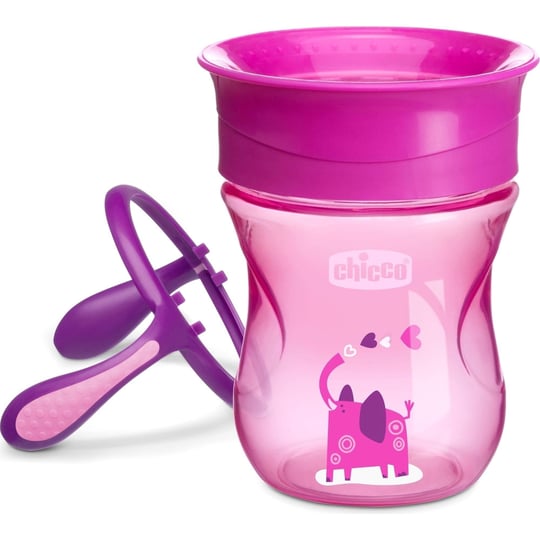 Chicco 360° Dönen Bardak 12+ Ay Kız Pembe 69511