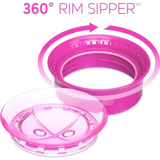 Chicco 360° Dönen Bardak 12+ Ay Kız Pembe 69511